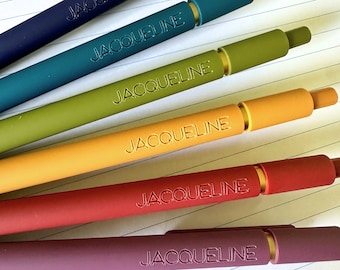 Personalized Soft Touch Pen Set: Engraved Custom Pens, Nurse Gift