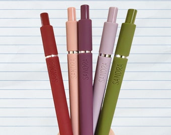 Custom Engraved Soft Touch Pens: Personalized Pastel Pen Set