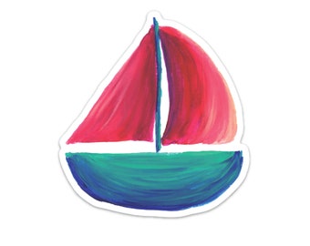Sail Away Sailboat Decal Sticker for Car WindowSailing Boating BoatBG 382