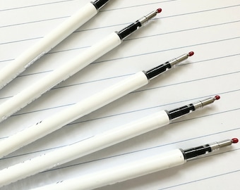 Gel Pen Refills｜Set of 5 or 6 Ink Refills for M. Renee Soft Touch Pens｜Blue Black Red Ink Refills