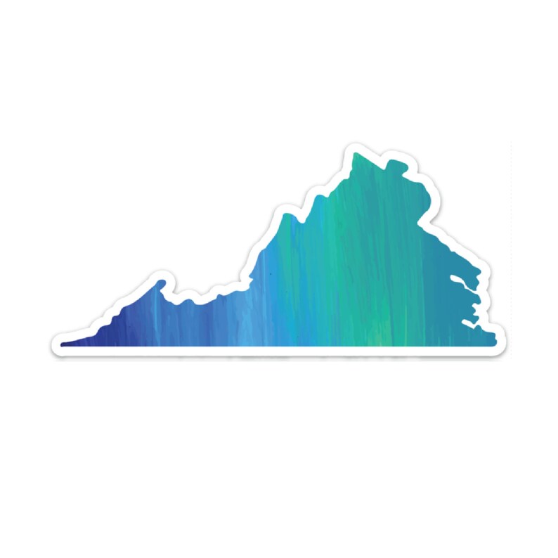 Virginia Vinyl Decal Virginia Car Decal Virginia Bumper Etsy