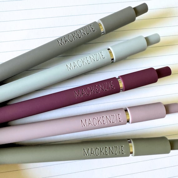 Custom Pens｜Personalized Pens｜Set of 5 Custom Engraved Pens｜Custom Gift for Him Her｜Nurse Teacher Easter Gift｜Custom Office Supplies