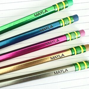 Personalized Neon Pencils: Custom Engraved Ticonderoga School Supplies image 5