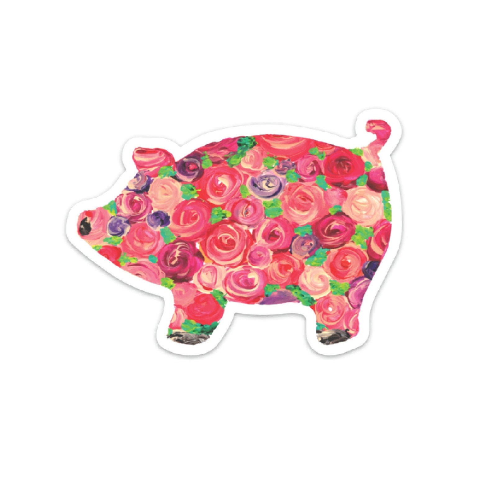 Pig Decal Pig Sticker Pig Car Decal Pig Car Sticker Pig Etsy