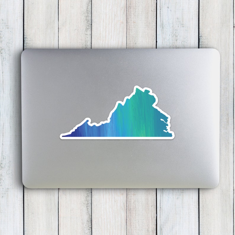 Virginia Vinyl Decal Virginia Car Decal Virginia Bumper Etsy France