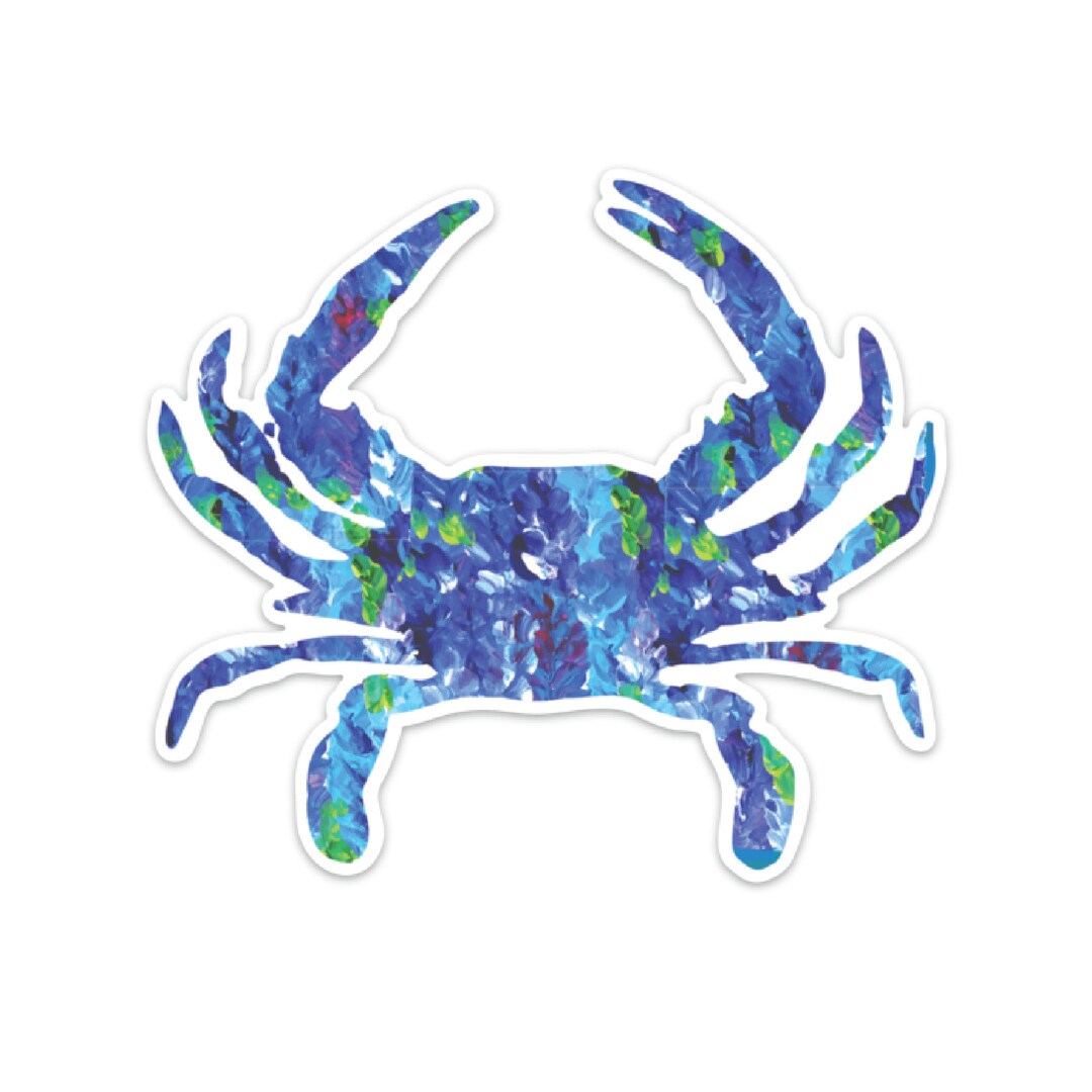 Crab Decal Crab Sticker Crab Car Decal Crab Car Sticker Etsy