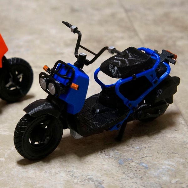 Customizable 3D Printed 1/10 Scale Ruckus Pit Bike Scooter