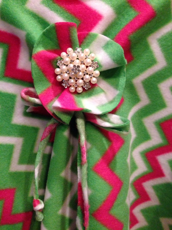 Pink & Green Poncho main image 1