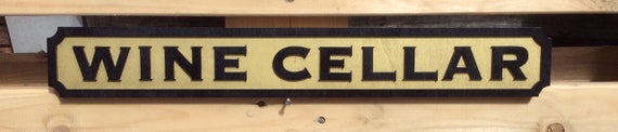 Wine Cellar wooden street sign laser cut wooden plaque beautifully painted - also custom made requests taken, see photos