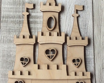 castelo de princesa fada 3d