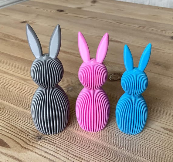 3d printed adorable Easter bunny - perfect for tiered tray decor