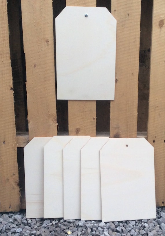 Laser cut wooden giant gift tags perfect for christmas - available as single, or in multi packs