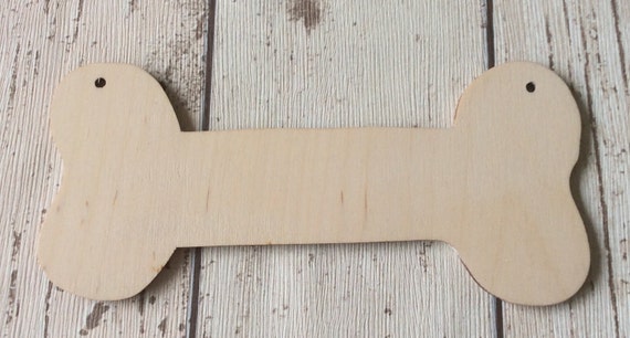 pack of 10 unpainted laser cut dog bones perfect for crafting