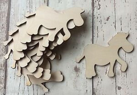 Pack of ten laser cut adorable horses ponies  for tags or embellishments available with hole or without hole