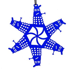 4&quot; Dalek inspired snowflake Ornament