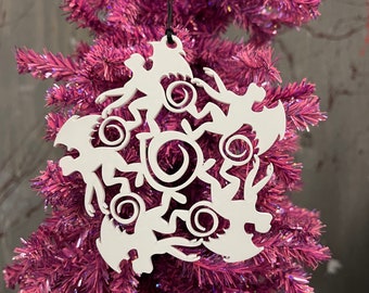 4" Flying Monkey snowflake Ornament