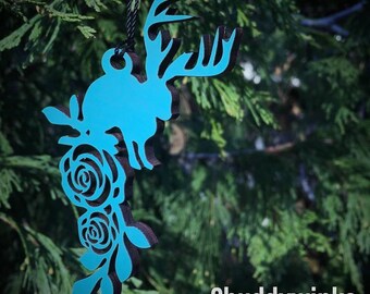 Jackalope Wood Ornament
