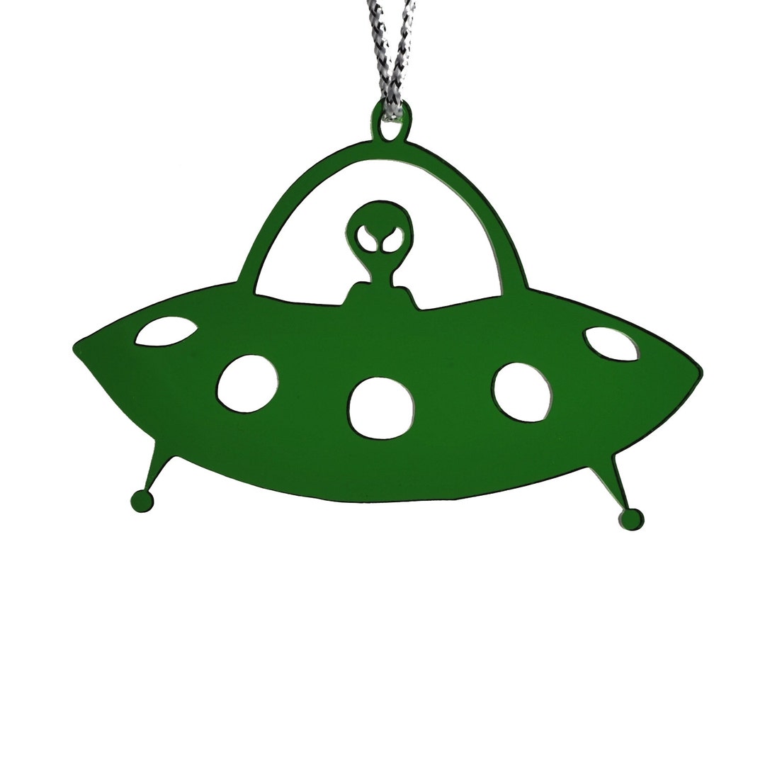 Acrylic UFO Ornament, Alien Spaceship Decoration - Etsy