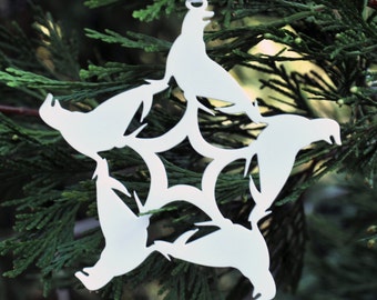 Seal Snowflake Ornament