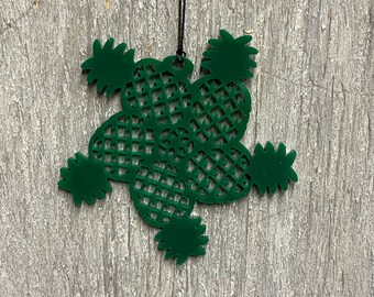 green Pineapple Snowflake Ornament