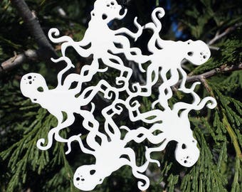 Octopus Snowflake Ornament