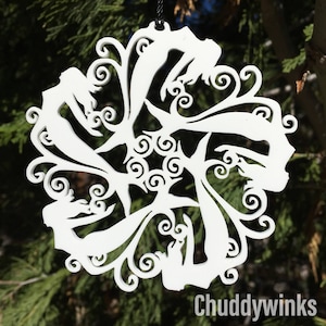 Mermaid Snowflake Ornament