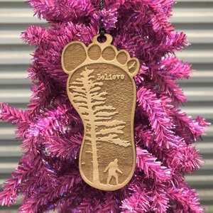 Sasquatch Footprint Ornament Yeti Big Foot