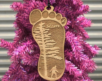 Sasquatch Footprint Ornament Yeti Big Foot