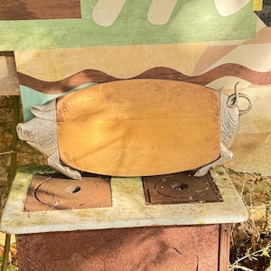 Carving Board, Vintage Boar Decor Cutting Board, French Farmhouse Country Kitchen, Vieille Planche à Découper Vintage Wood Serving Platter