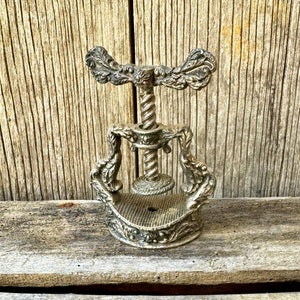 Vintage Cast Iron Nut Cracker, Vintage Screw Nutcracker, Nut Opener, Metal Nutcracker, Old Kitchen Tools