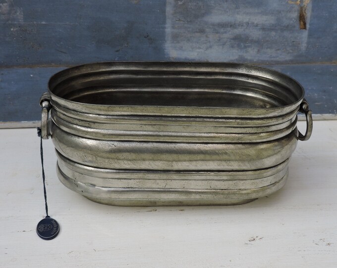 Vintage Jardinière, Pewter Plant Holder, French Planter Trough Etsy
