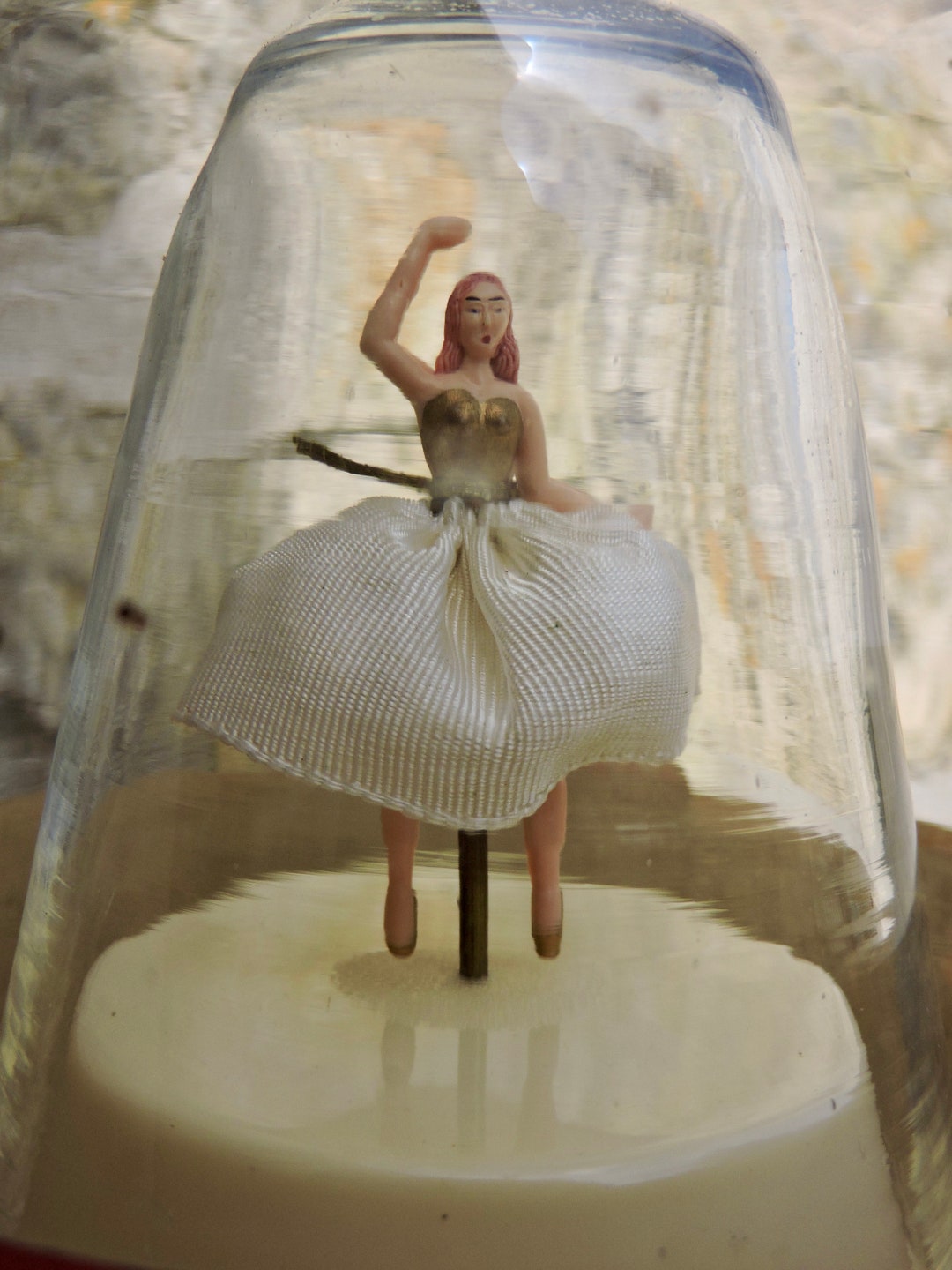 1950's 'bols' Ballerina Gold Liquor Bottle With Etsy