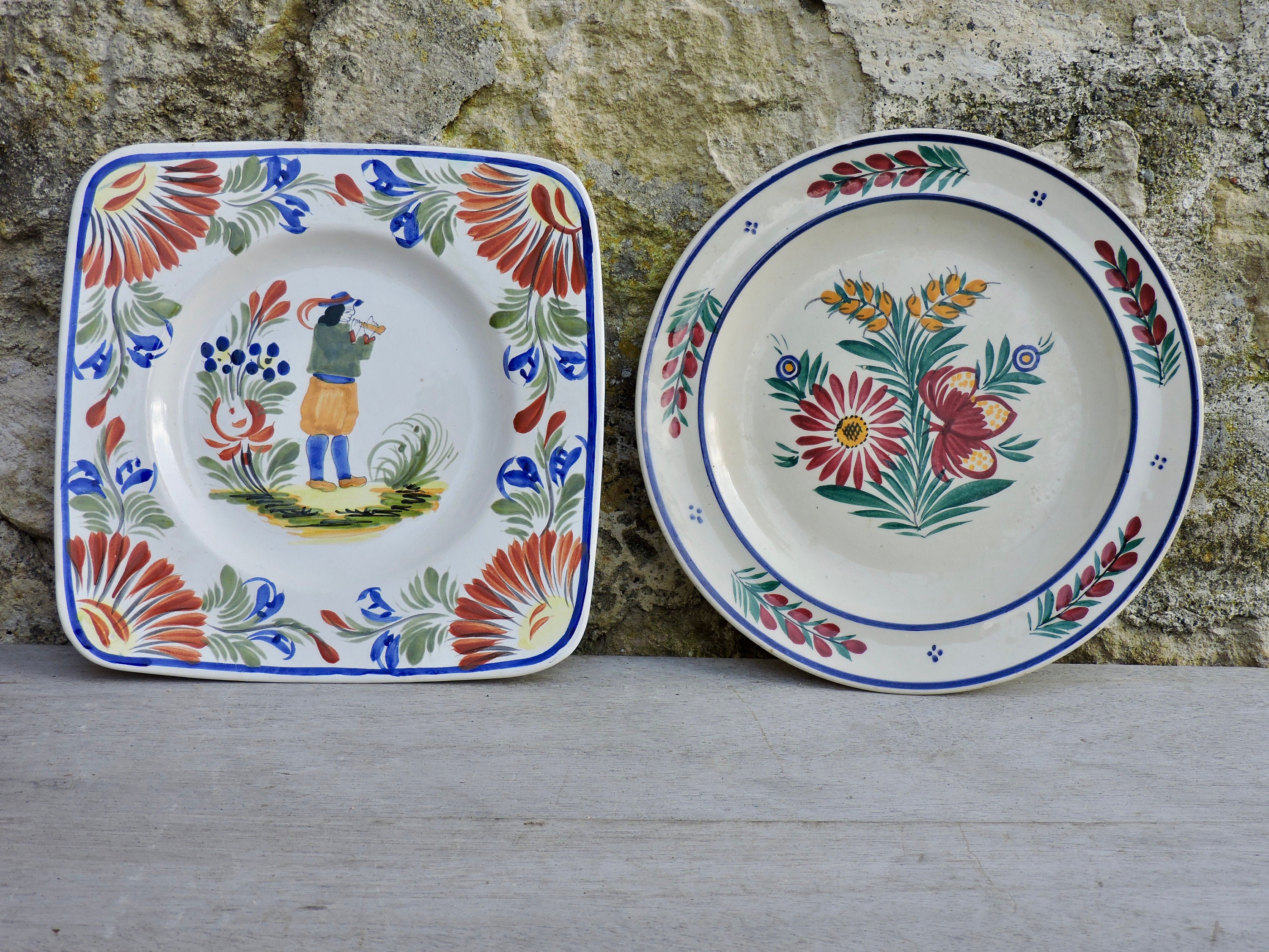 2 Henriot Quimper Assiettes