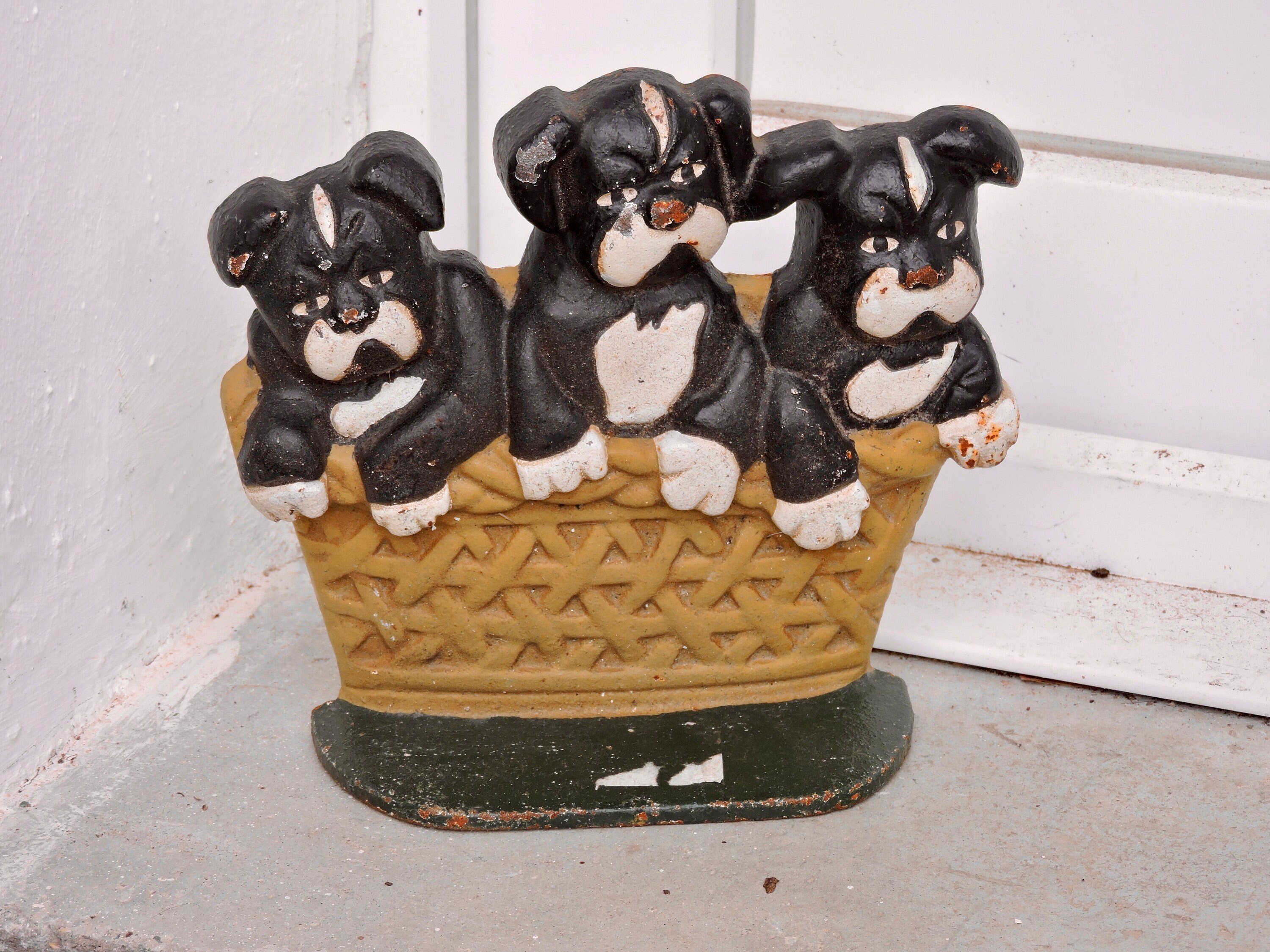 Butoir de Porte Antique, Butoir en Plomb Lourd Design Cygne Du Xixe Siècle, Décor Cabine, Cadeau Pen