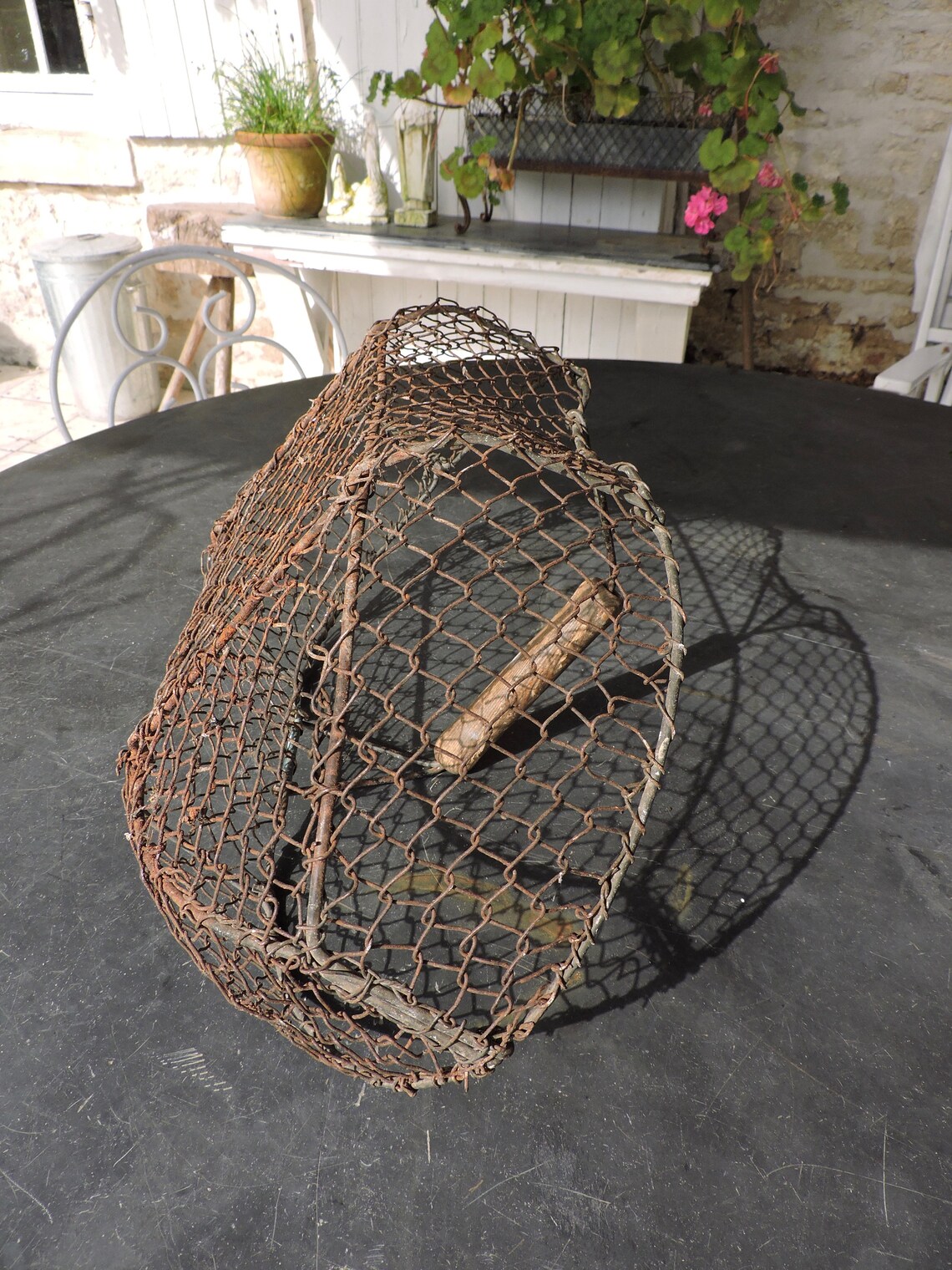 Vintage Oyster BasketFrench Seafood Collecting BasketKitchen Etsy