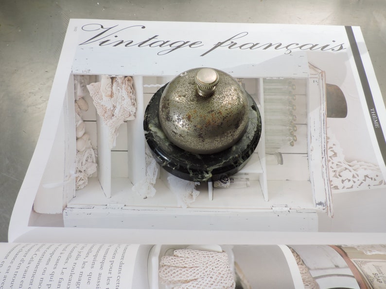 Antique Hotel Counter Bell French Maison Bourgeoisie Servants Call Vintage Butlers Alarm Dinner