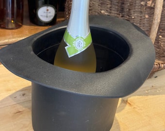Seau à champagne, chapeau haut de forme, vintage, pour une déco de table originale - Arts de la table