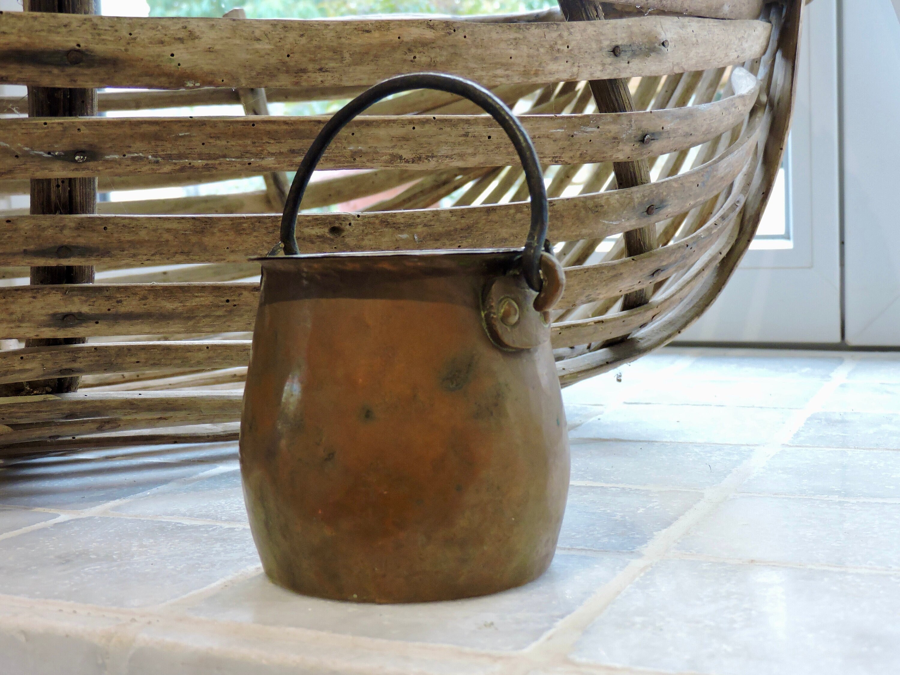 Pot de Cuisine en Cuivre Miniature