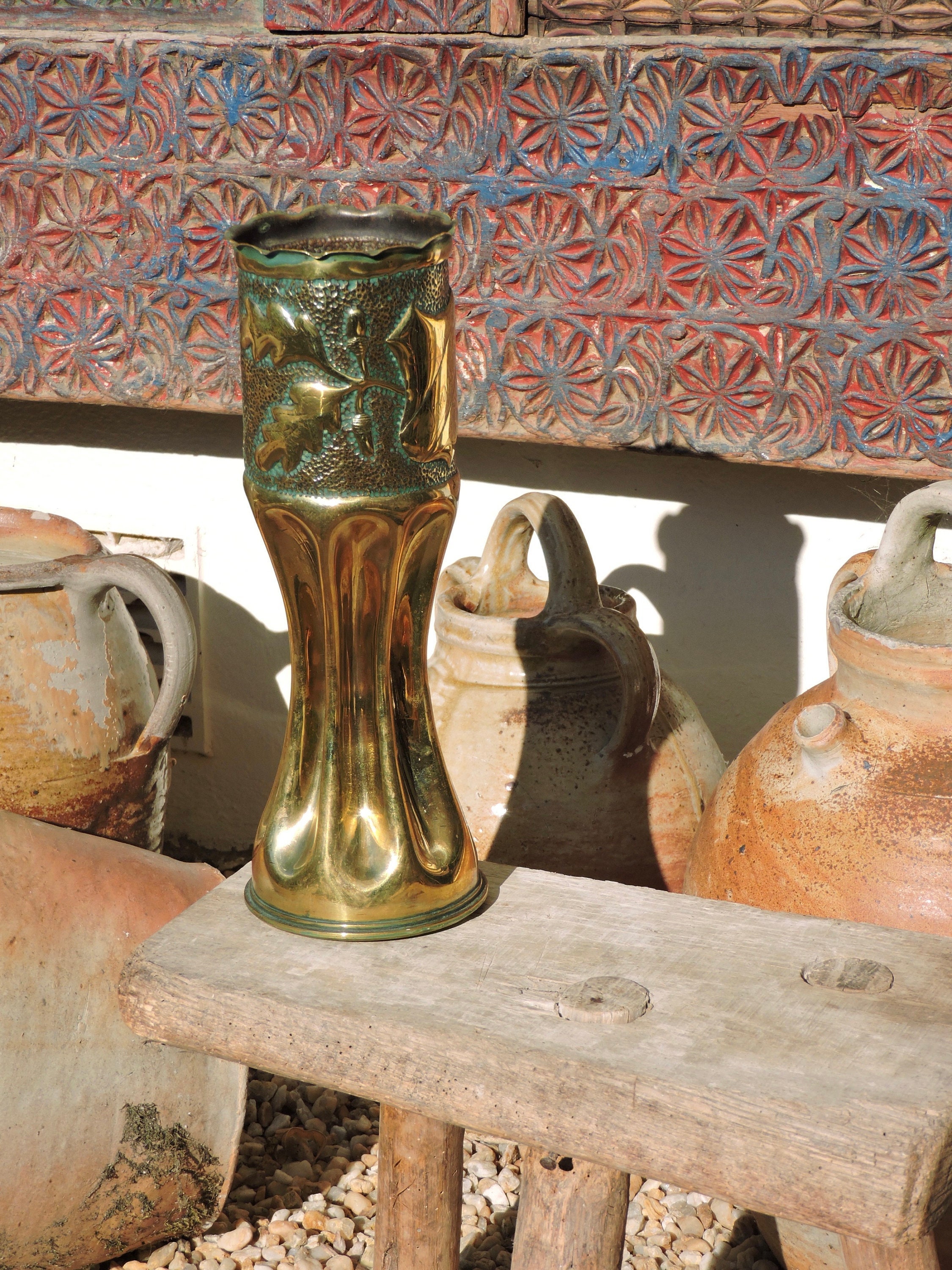 Vases Art Français de Ww1 1914 à 1918, Trench Art, d'art Des Tranchées