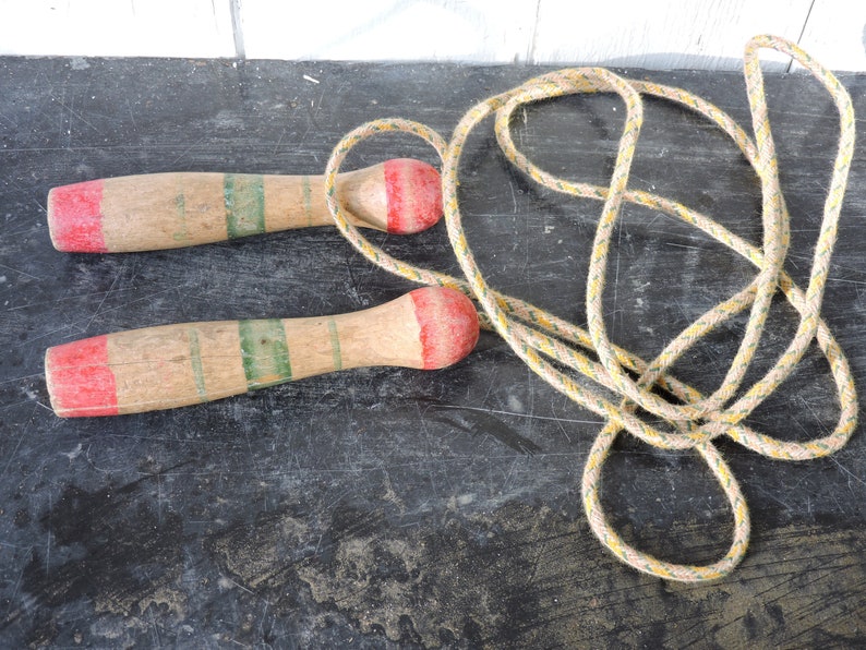 Vintage Skipping Ropes Two 1950s Jump Ropes French Street Etsy