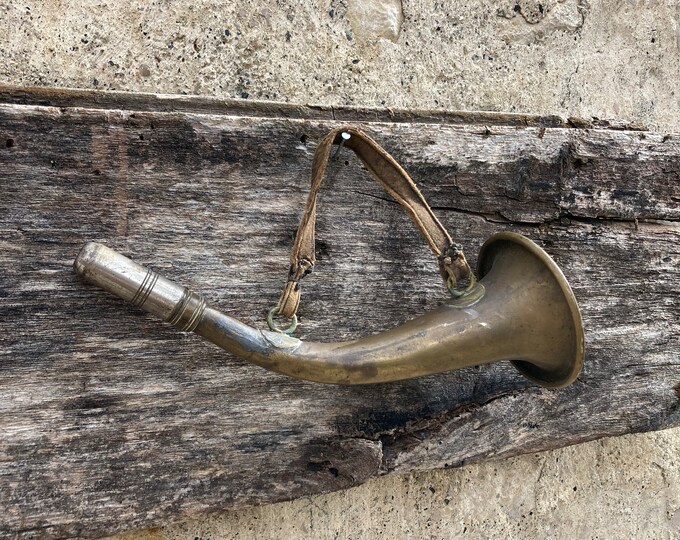 Vintage Hunting Horn French 1950s Hunting Bugle Musical Horn Instrument Etsy