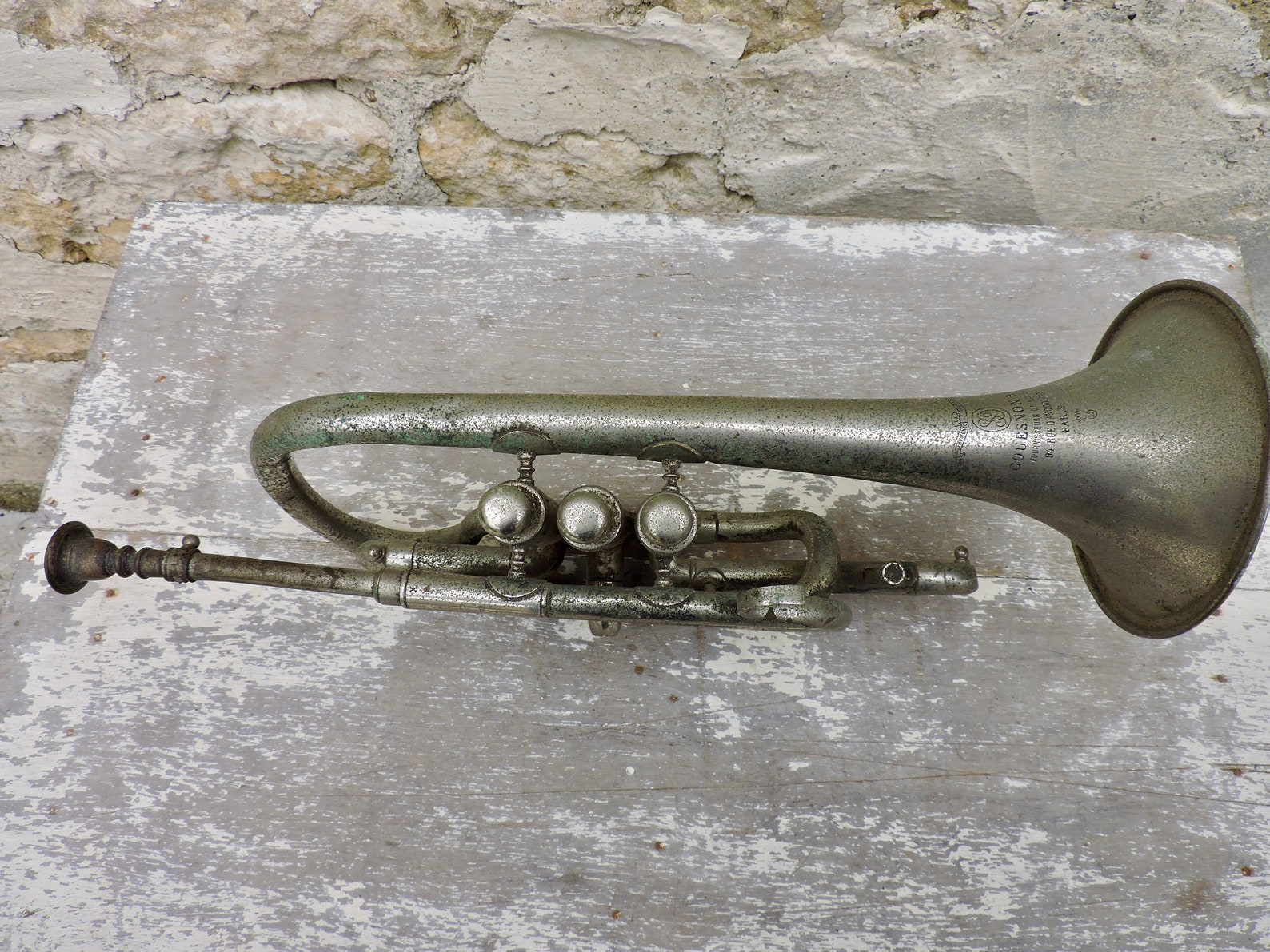 Trumpet Made by Couesnon of Paris Dated 1922 In Original Wood Etsy
