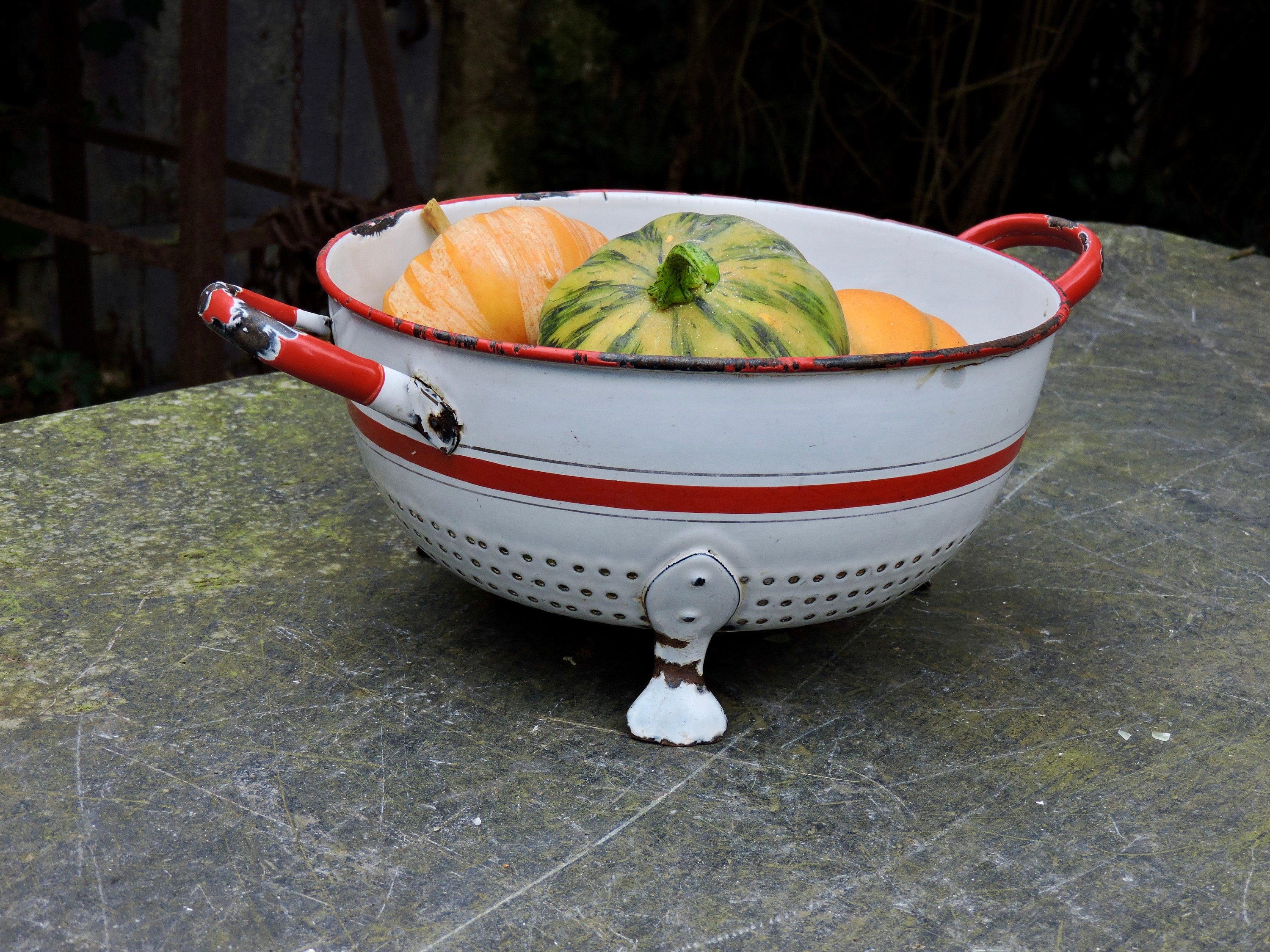 Passoire Vintage Surdimensionnée, Tamis de Cuisine Restaurant Des Années 1950, Passoir, Ustensile Ré