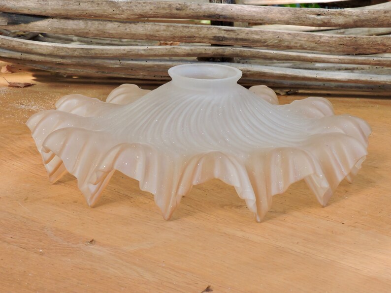 1920s Glass Shade Opaline Lampshade Vintage French Image 0