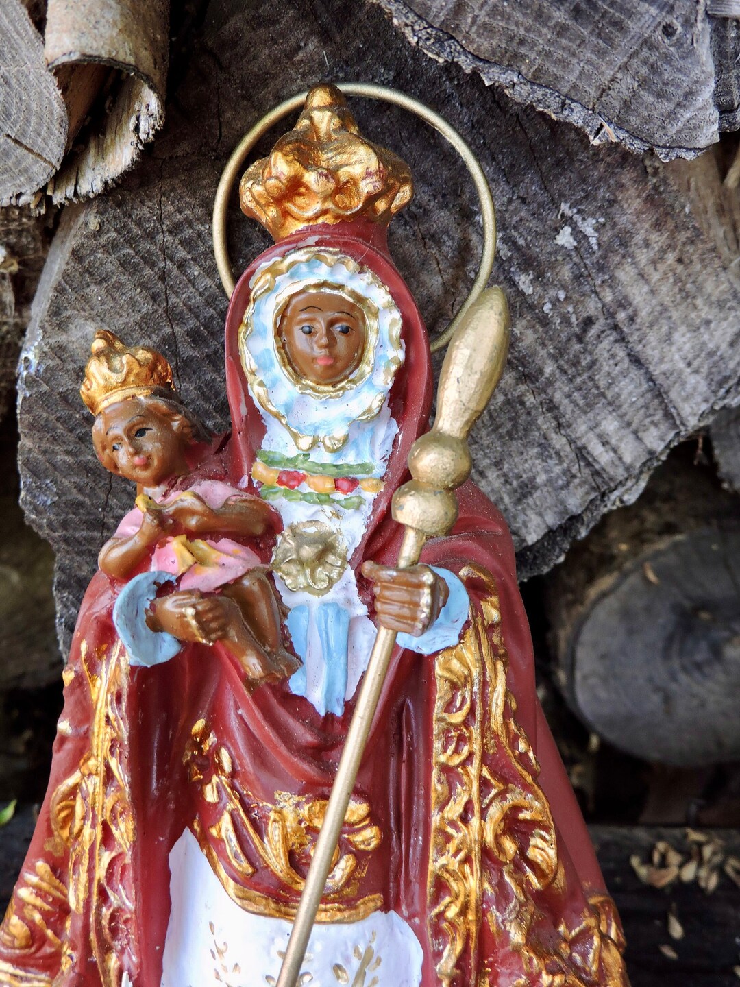 Notre Dame De Candlearla Black Madonna Religious Statue, Vintage ...