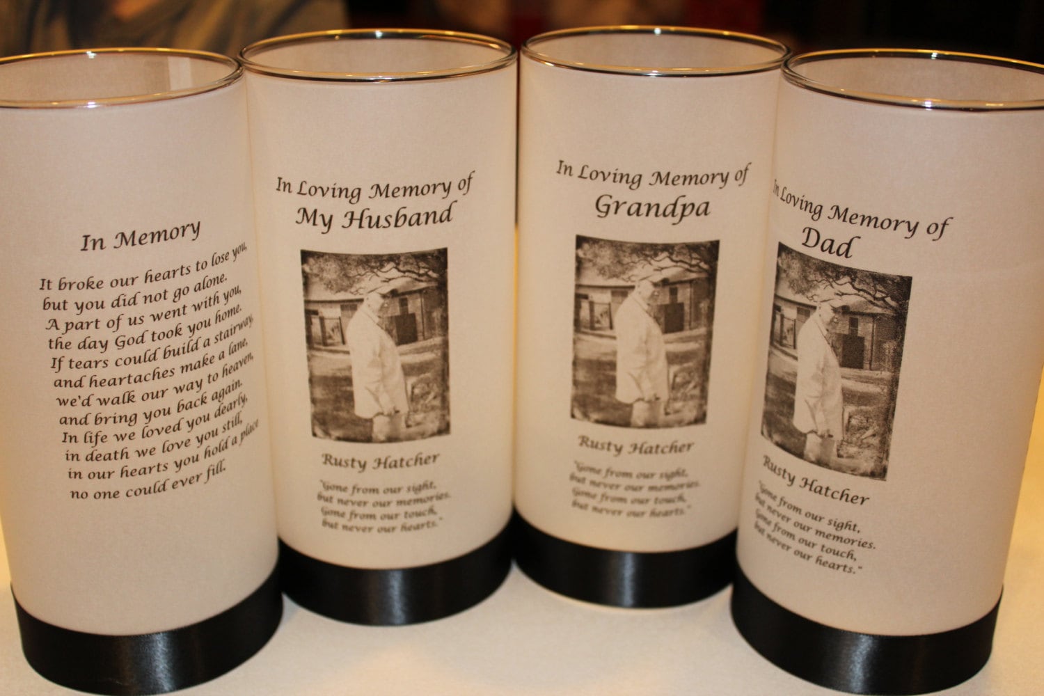 Memorial Candle Funeral Candle Wedding Candle Celebration Etsy