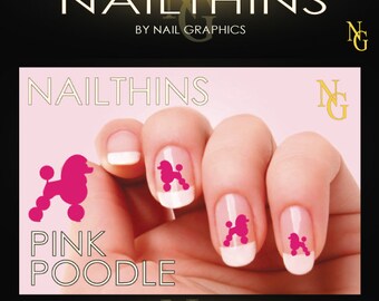 Standard Poodle Nail Decal Dog Nail Decal Wraps Nail Art Etsy