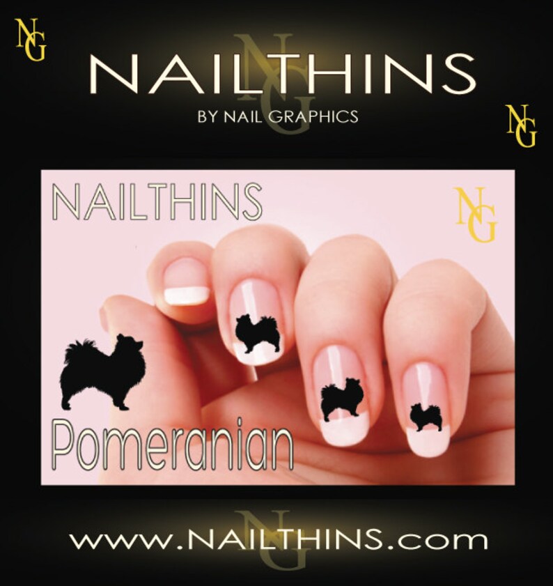POMERANIAN Nail Decal NAILTHINS Nail Art Nail Design Not Water Etsy