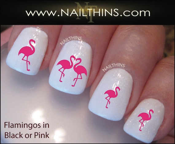 Pink Flamingo Nail Decals Flamingo Nail Art Bird Nail Wraps By Etsy image 0 - Pink Flamingo Nail Decals Flamingo Nail Art Bird Nail Wraps By Etsy
