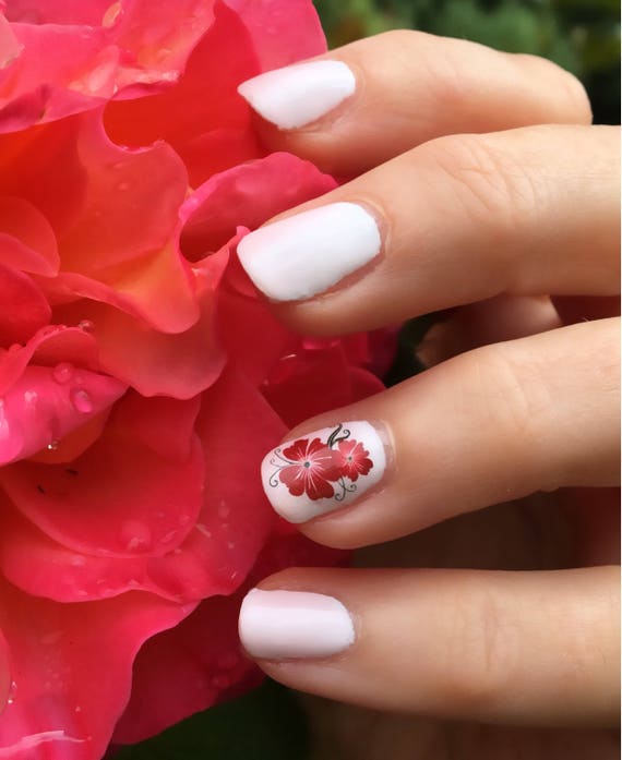 Hawaiian Flower Nail Decal Nail Wraps by NAILTHINS - Etsy Singapore Hawaiian Flower Nail Decal Nail Wraps by NAILTHINS - Etsy Singapore